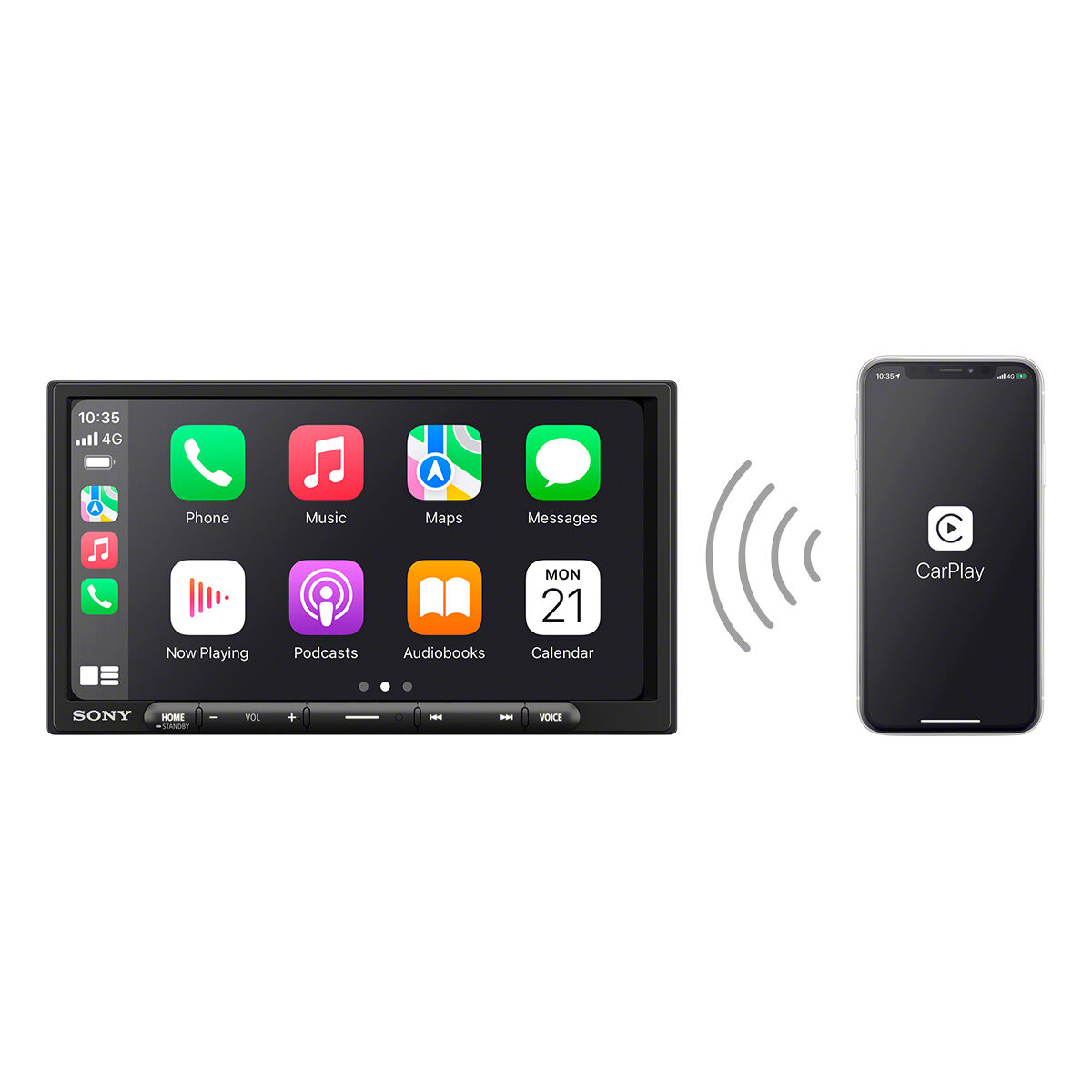 Sony XAV-AX4000 Double DIN Wireless Apple CarPlay & Android&trade; Auto Head Unit, , scanz_hi-res