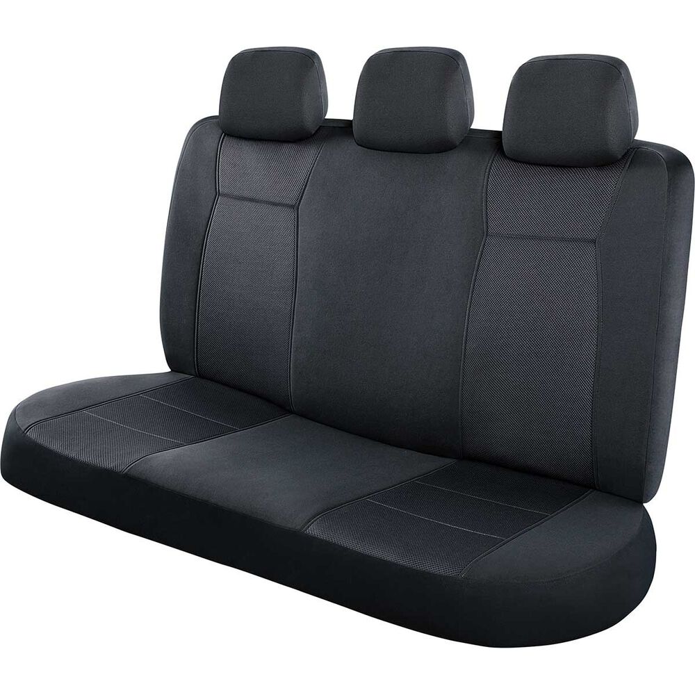SCA Jacquard Seat Covers Charcoal Adjustable Headrests Rear Seat