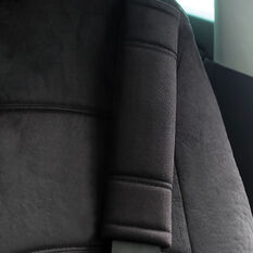 SCA Suede Velour Seat Belt Buddies Black Pair, , scanz_hi-res