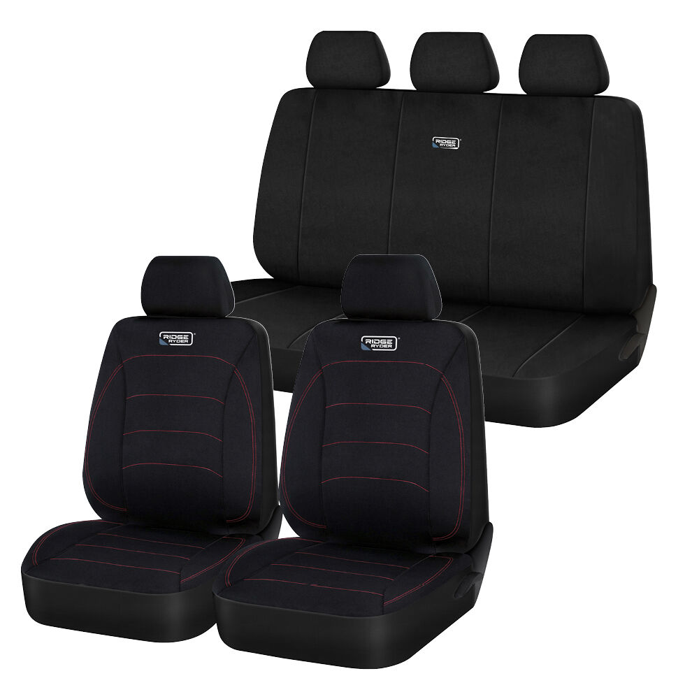 Ridge Ryder Black/Red Neoprene Seat Cover Set&nbsp;, , scanz_hi-res