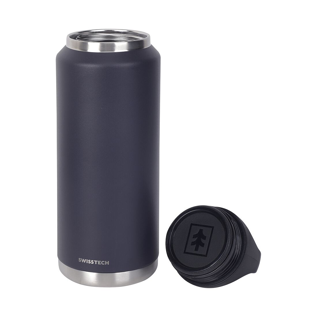 Swiss Tech Drink Bottle - 36oz/1063ml, Charcoal, , scanz_hi-res