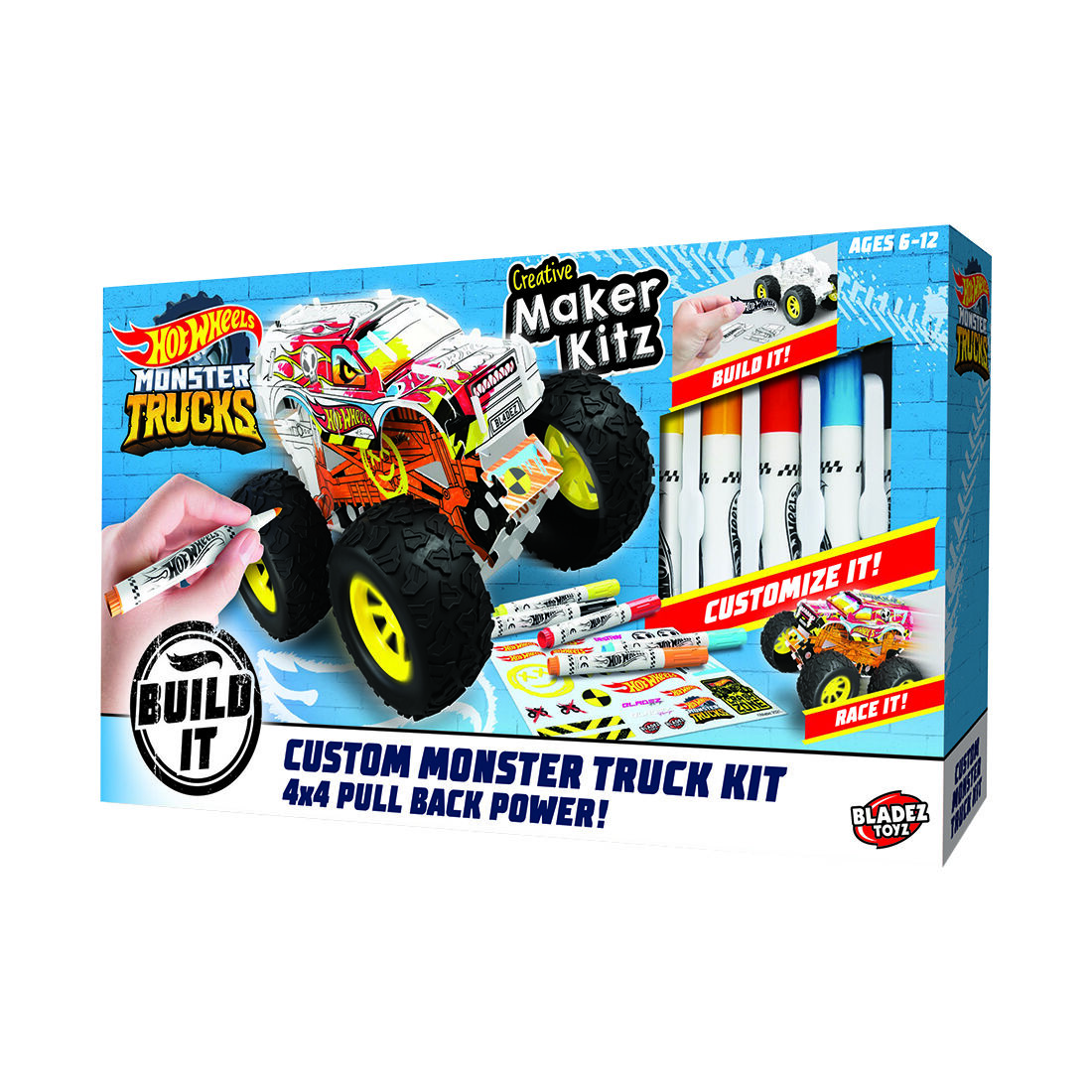 Hot Wheels Creative Maker Kitz - Custom Monster Trucks, , scanz_hi-res