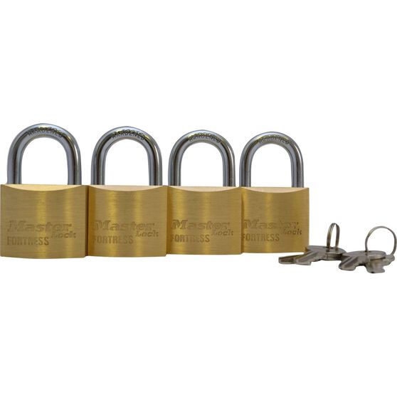 Master Lock Fortress Padlock 40mm, 4 Pack Supercheap Auto New Zealand