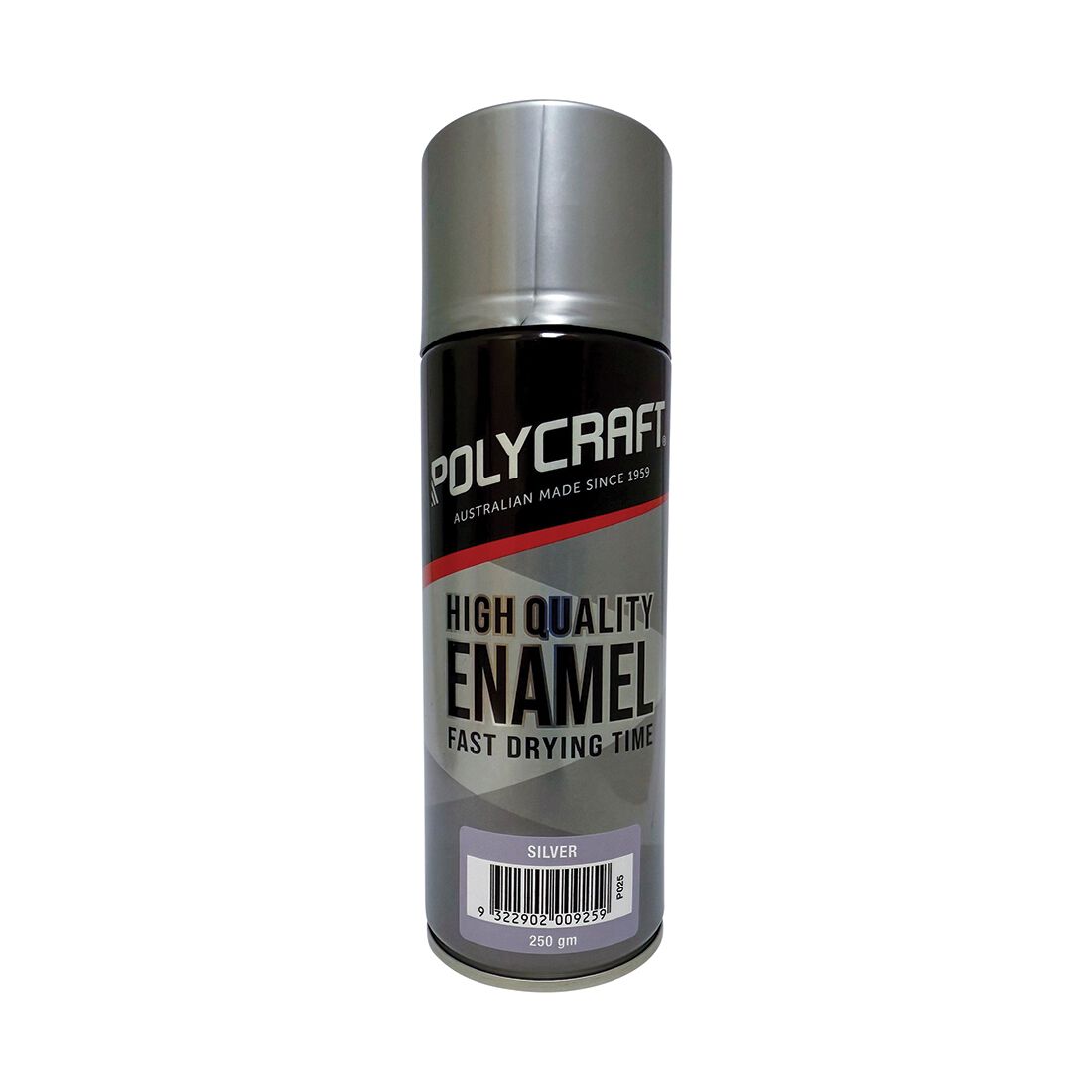 Polycraft High Quality Enamel Spray Paint - Matte Silver, , scanz_hi-res