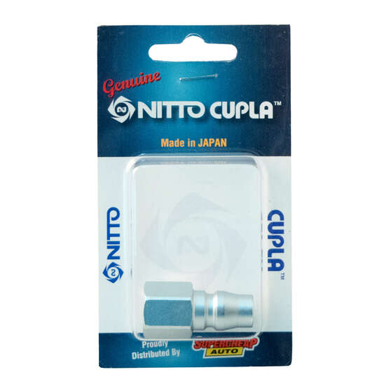 Nitto Air Fitting Nipple Female Plug 1/4" P-20PF, , scanz_hi-res