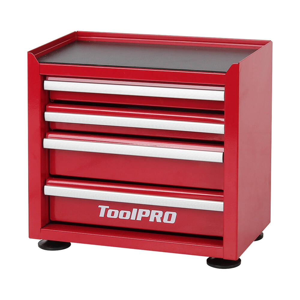 ToolPRO Mini Tool Cabinet 4 Drawer Red | Supercheap Auto New Zealand