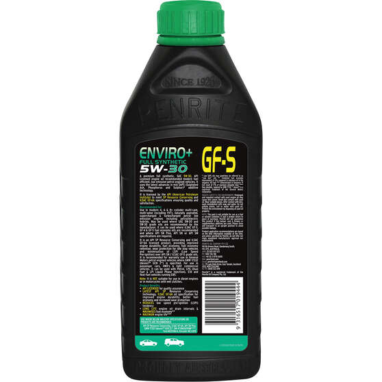 Penrite Enviro+ GF-S Engine Oil - 5W-30 1 Litre, , scanz_hi-res