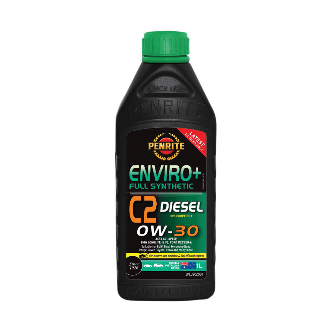 Penrite Enviro+ C2 Engine Oil - 0W-30 1 Litre, , scanz_hi-res