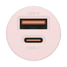 Cabin Crew 30W Dual Port Car Charger Pink, , scanz_hi-res