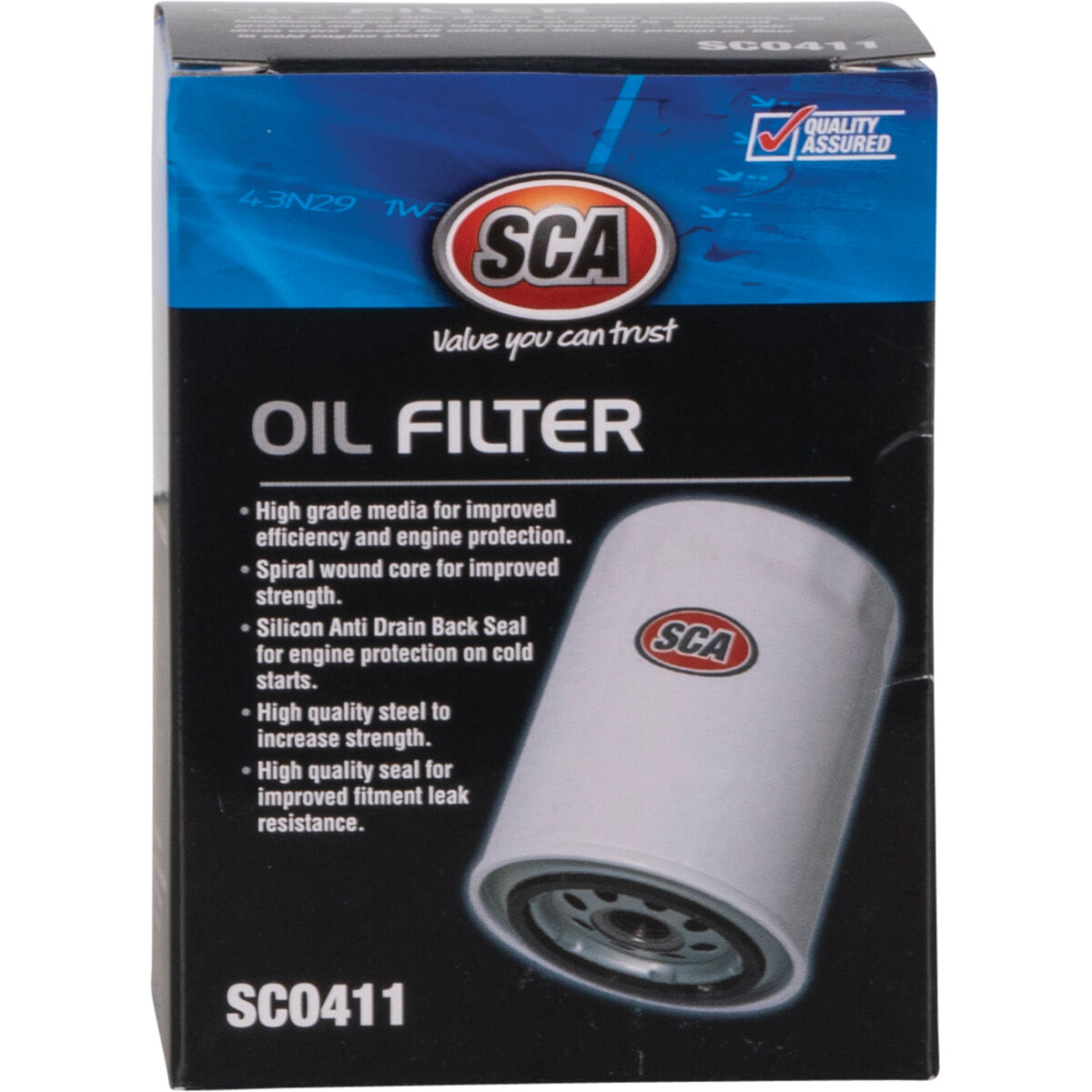 SCA Oil Filter SCO411 (Interchangeable with Z411), , scanz_hi-res
