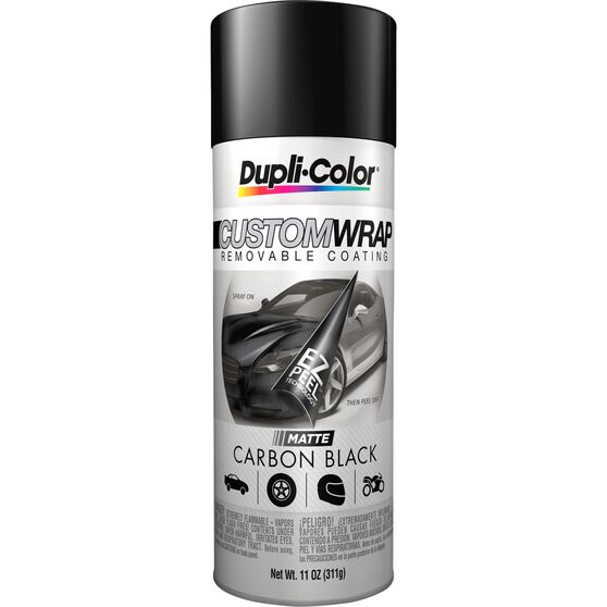 Dupli-Color Aerosol Paint Custom Wrap, Matte Carbon Black - 311g, , scanz_hi-res