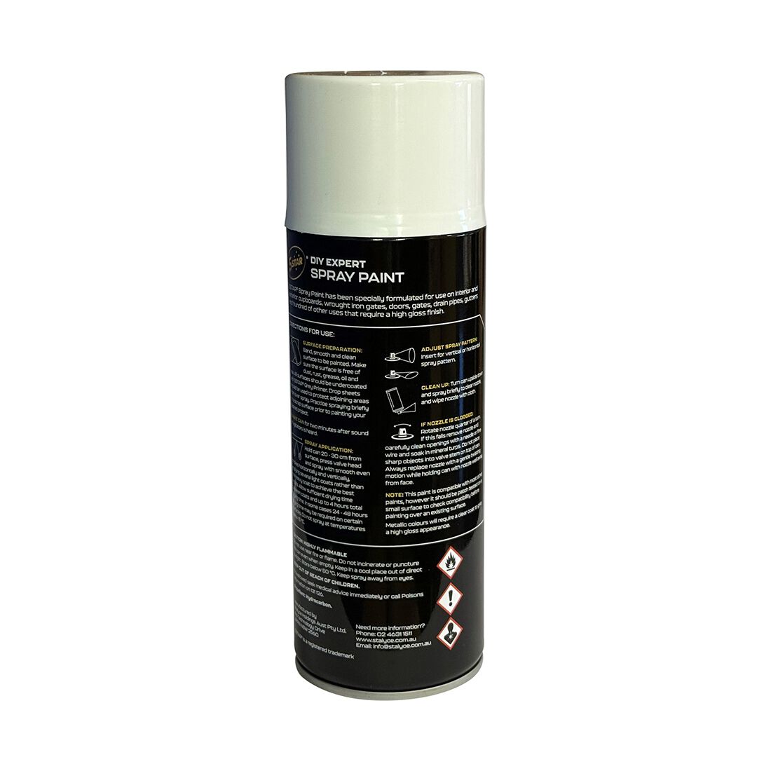 5 Star Enamel Spray Paint Appliance White 250g, , scanz_hi-res