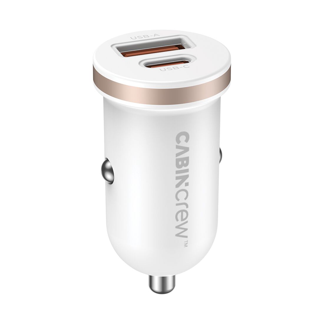 Cabin Crew 30W Dual Port Car Charger White, , scanz_hi-res