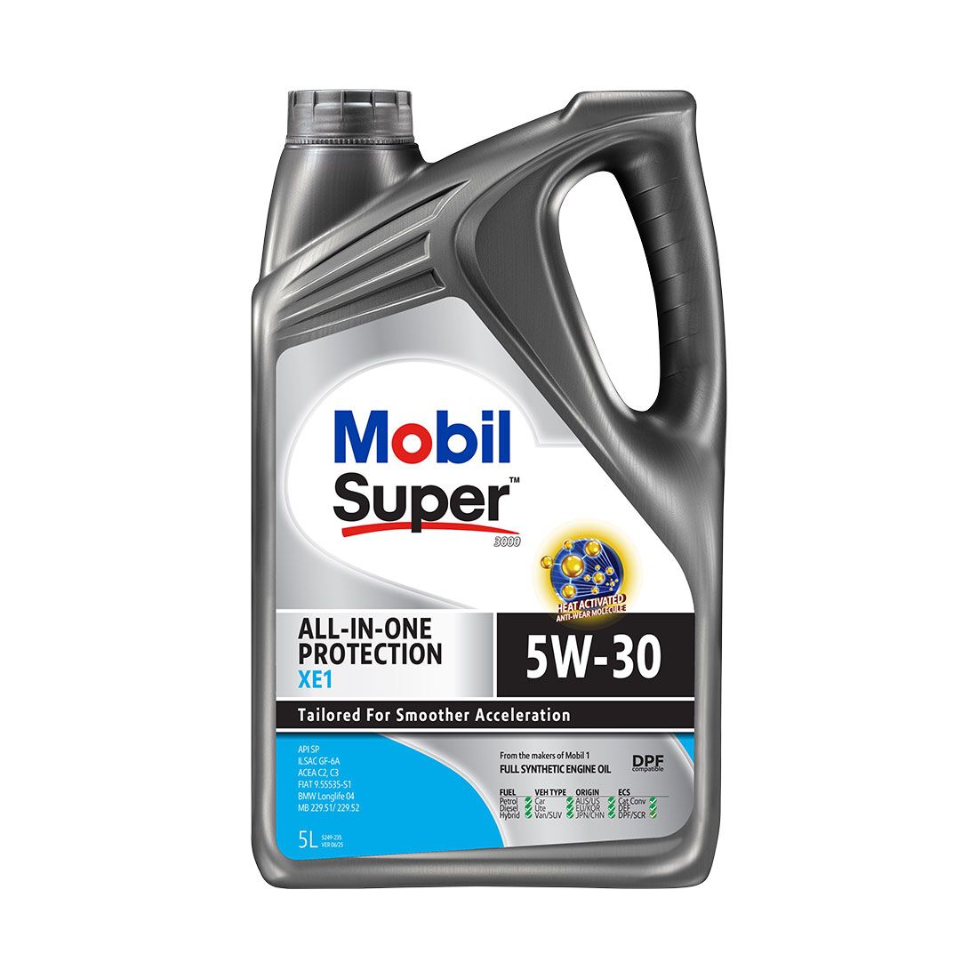 Mobil Super 3000 XE1 Engine Oil 5W-30 5 Litre, , scanz_hi-res