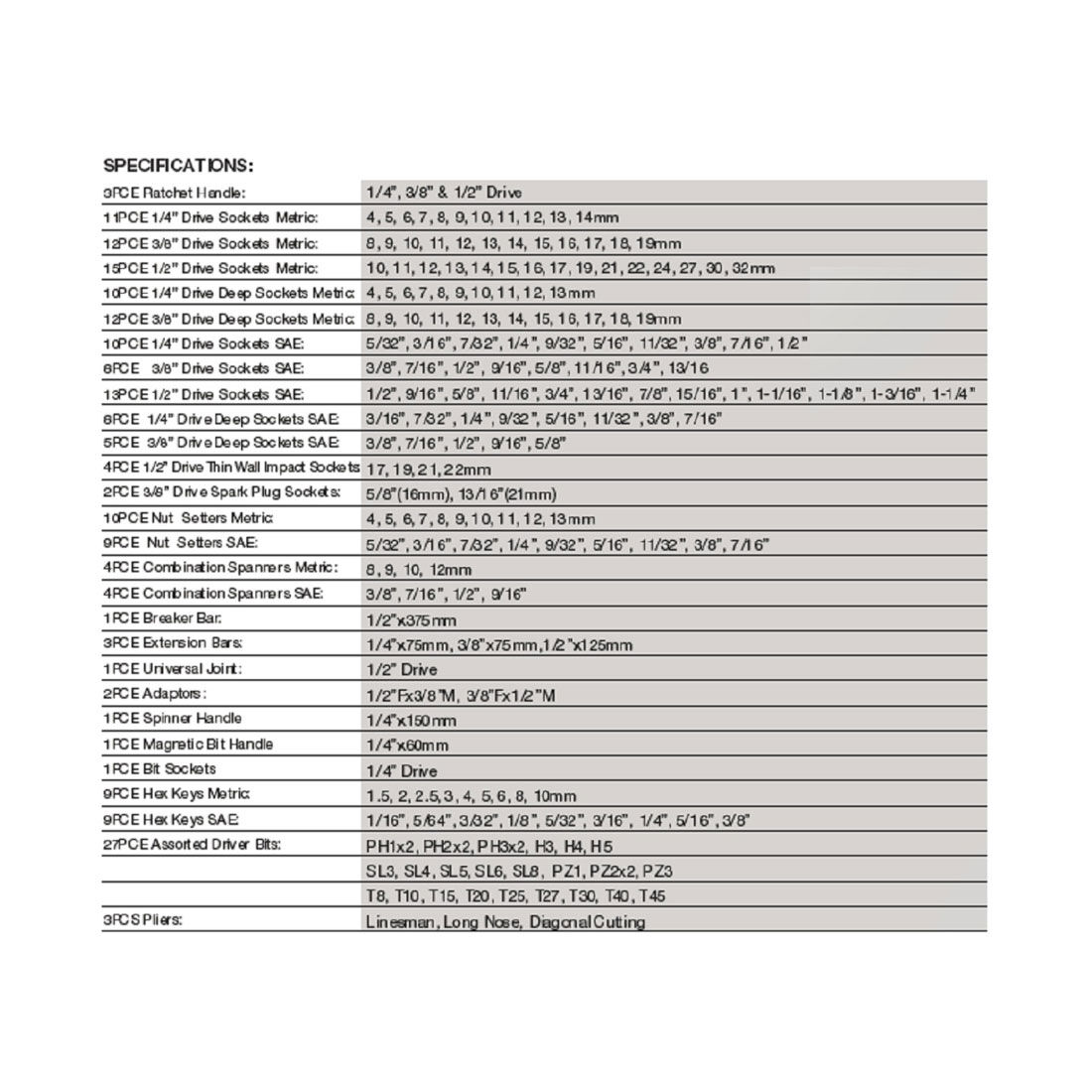 ToolPRO Automotive Tool Kit 198 Piece, , scanz_hi-res