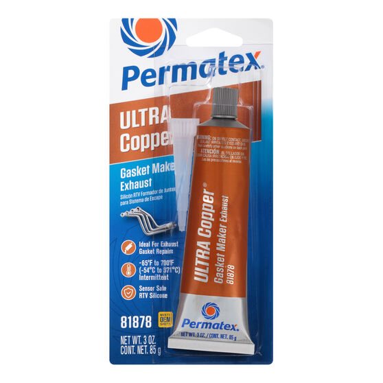 Permatex RTV Silicone Gasket Maker, Maximum Temperature - Ultra Copper, 85g, , scanz_hi-res