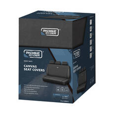 Ridge Ryder Canvas Seat Cover Charcoal/Black Piping Adjustable Headrests Rear Seat 06H, , scanz_hi-res