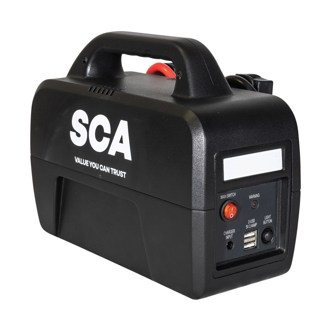 Sca 12v 1200 amp 6 cylinder compact jump starter hotsell
