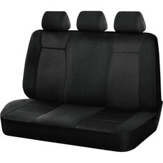 SCA Jacquard Seat Covers Black Adjustable Headrests Rear Bench, , scanz_hi-res