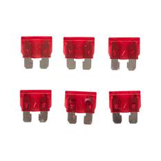 SCA Automotive Fuses - Standard Blade, 10 Amp, 6 Piece, , scanz_hi-res