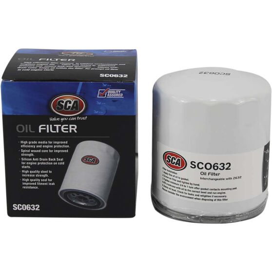 SCA Oil Filter SCO632 (Interchangeable with Z632), , scanz_hi-res