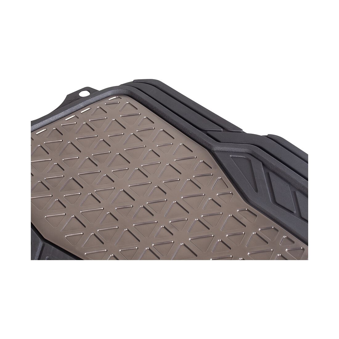 SCA Floor Mats PVC Rubber Pattern Gunmetal Set of 4, , scanz_hi-res