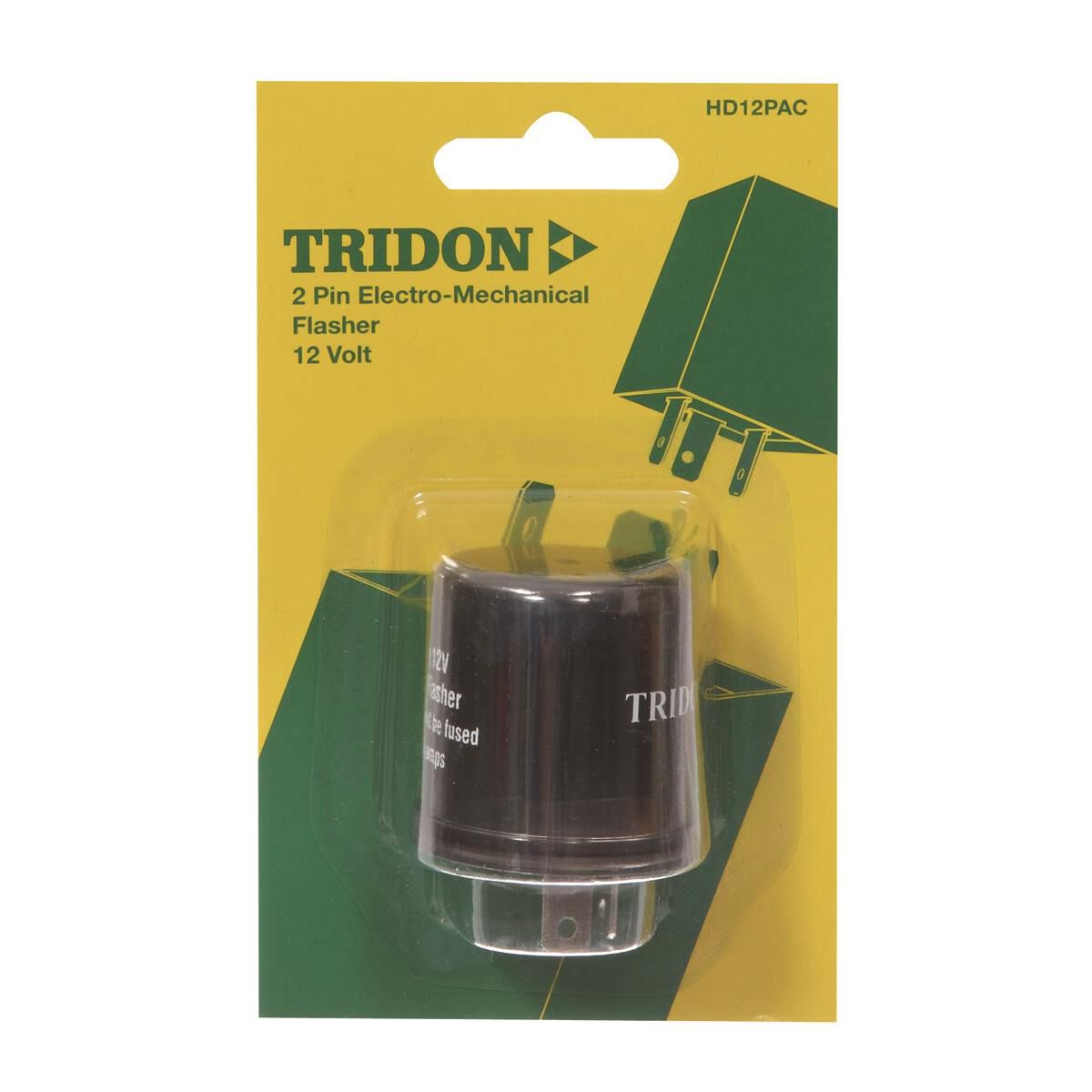 Tridon Flasher - 12V 2 Pin, Non- Load Sensitive - HD12PAC, , scanz_hi-res