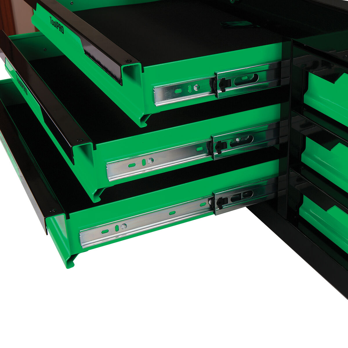 ToolPRO Neon Tool Chest Green 6 Drawer 42 Inch, , scanz_hi-res