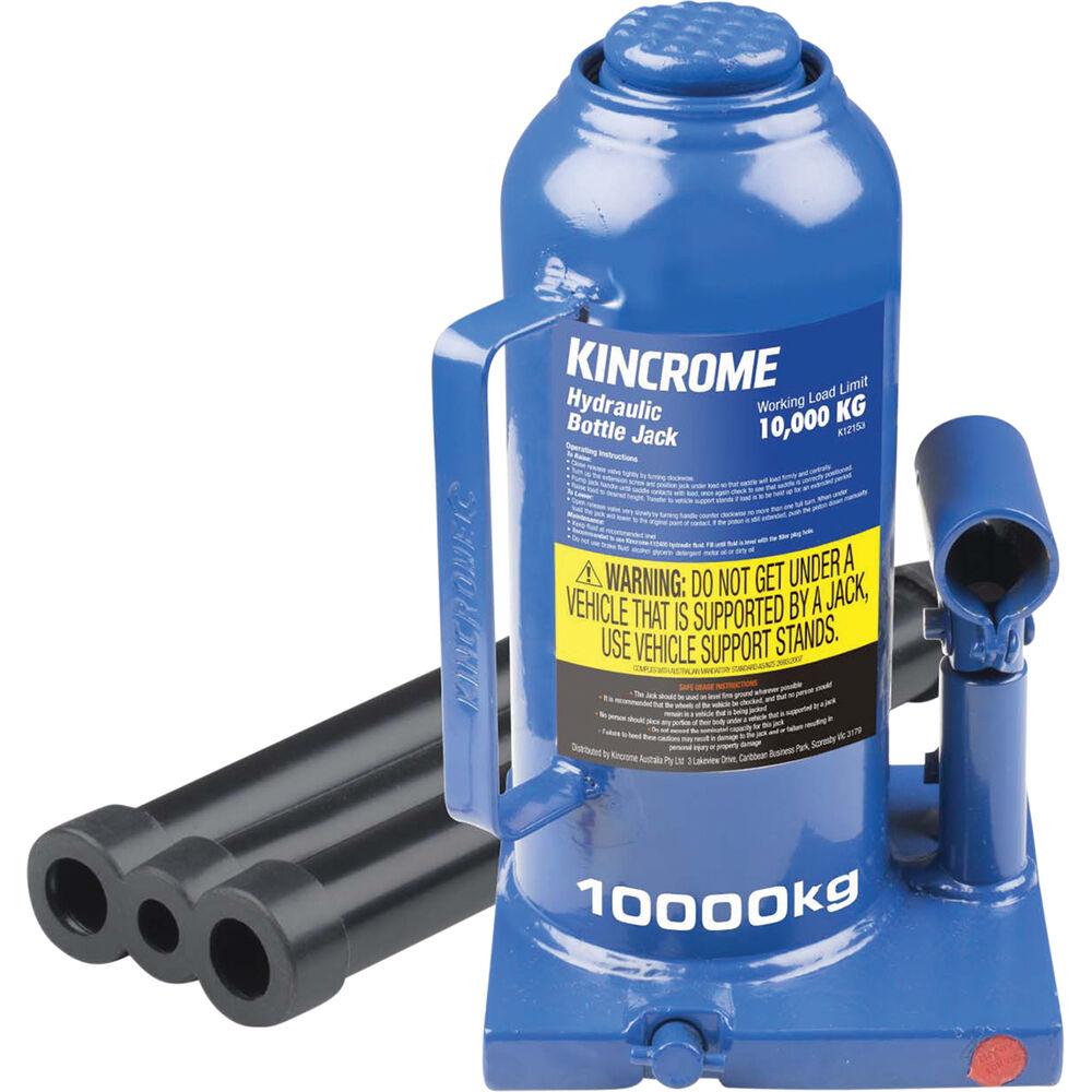 Kincrome Hydraulic Bottle Jack 10000kg Supercheap Auto New Zealand