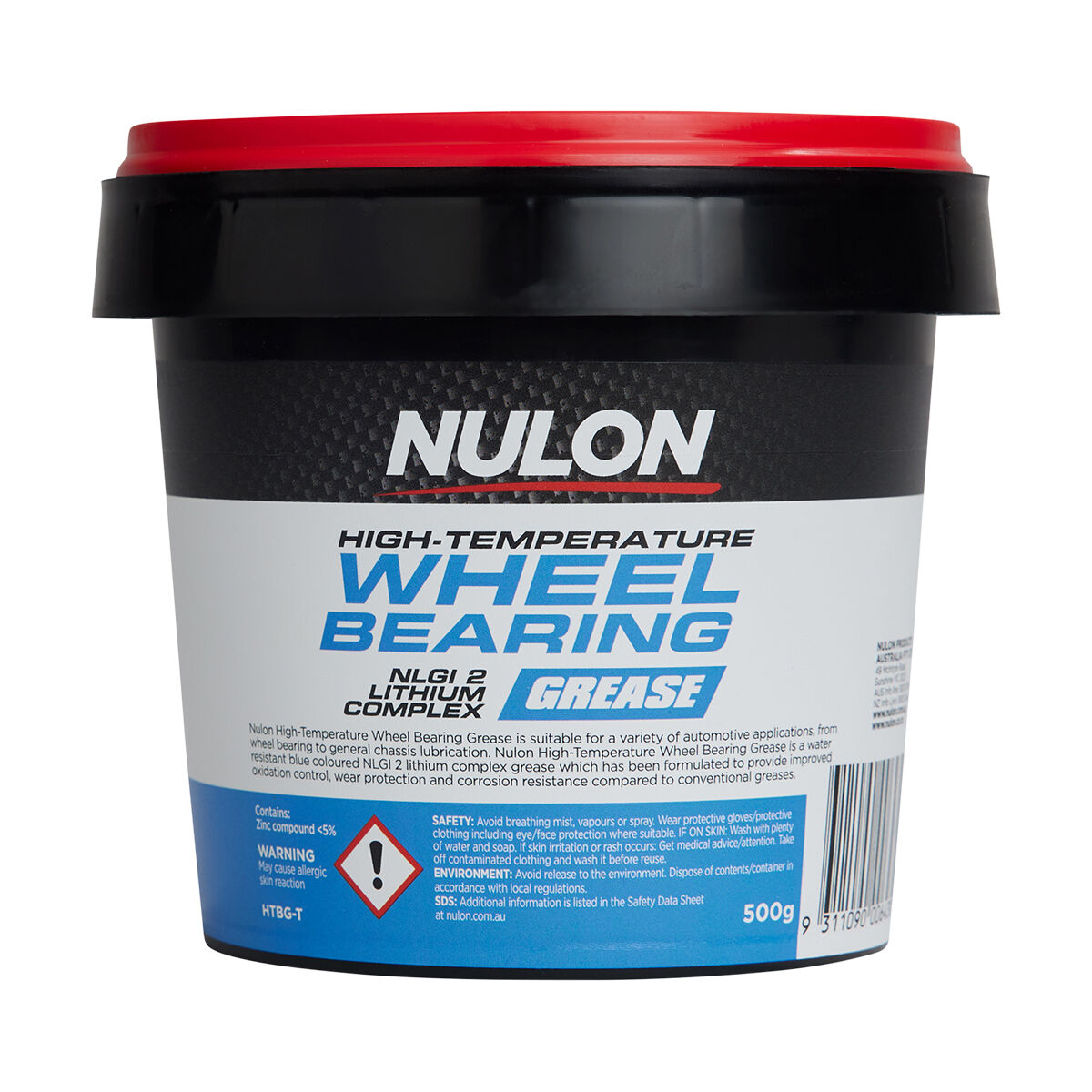 Nulon Grease Tub Wheel Bearing Hi Temp 500g, , scanz_hi-res