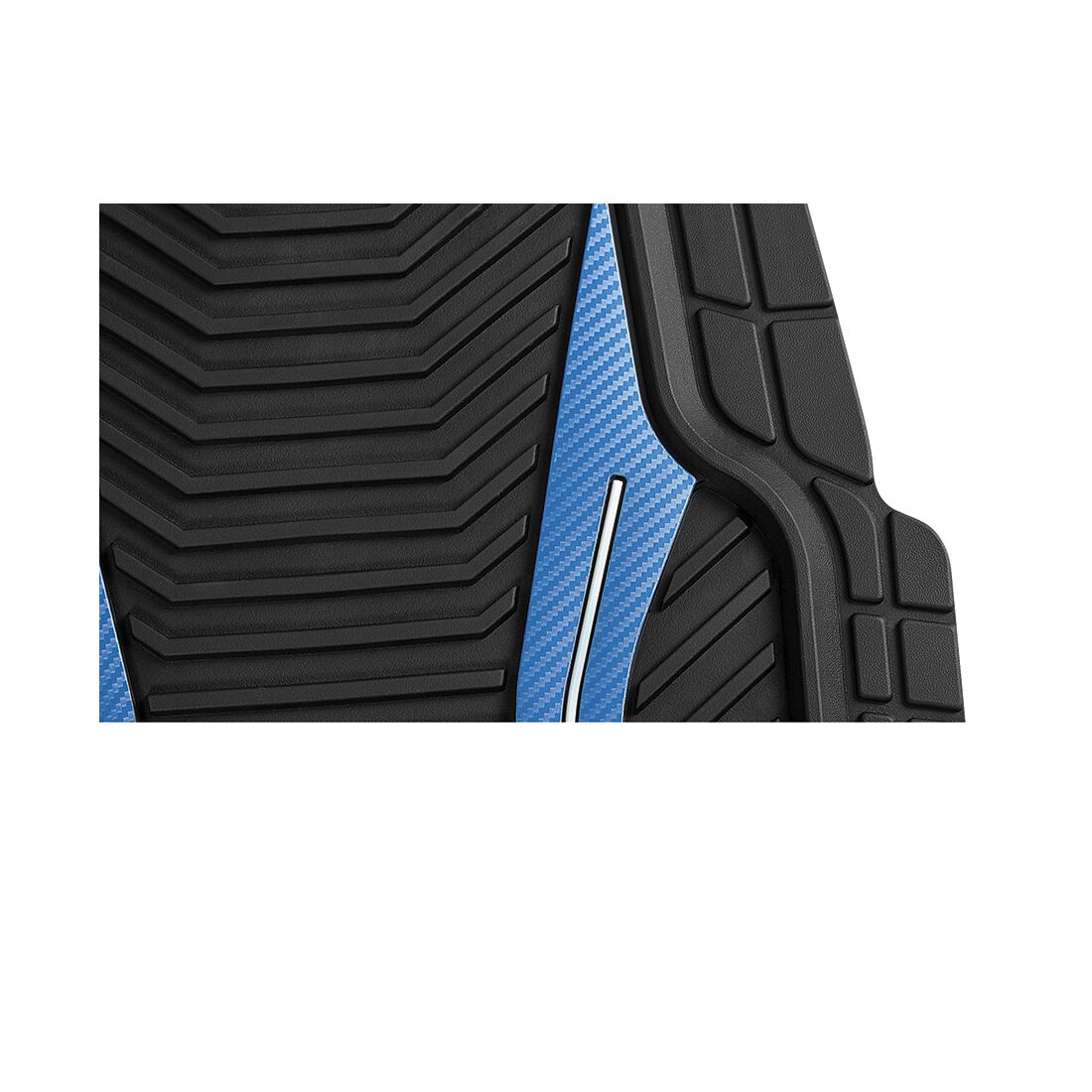 SCA Floor Mats PVC Rubber Sports Blue Set of 4, , scanz_hi-res