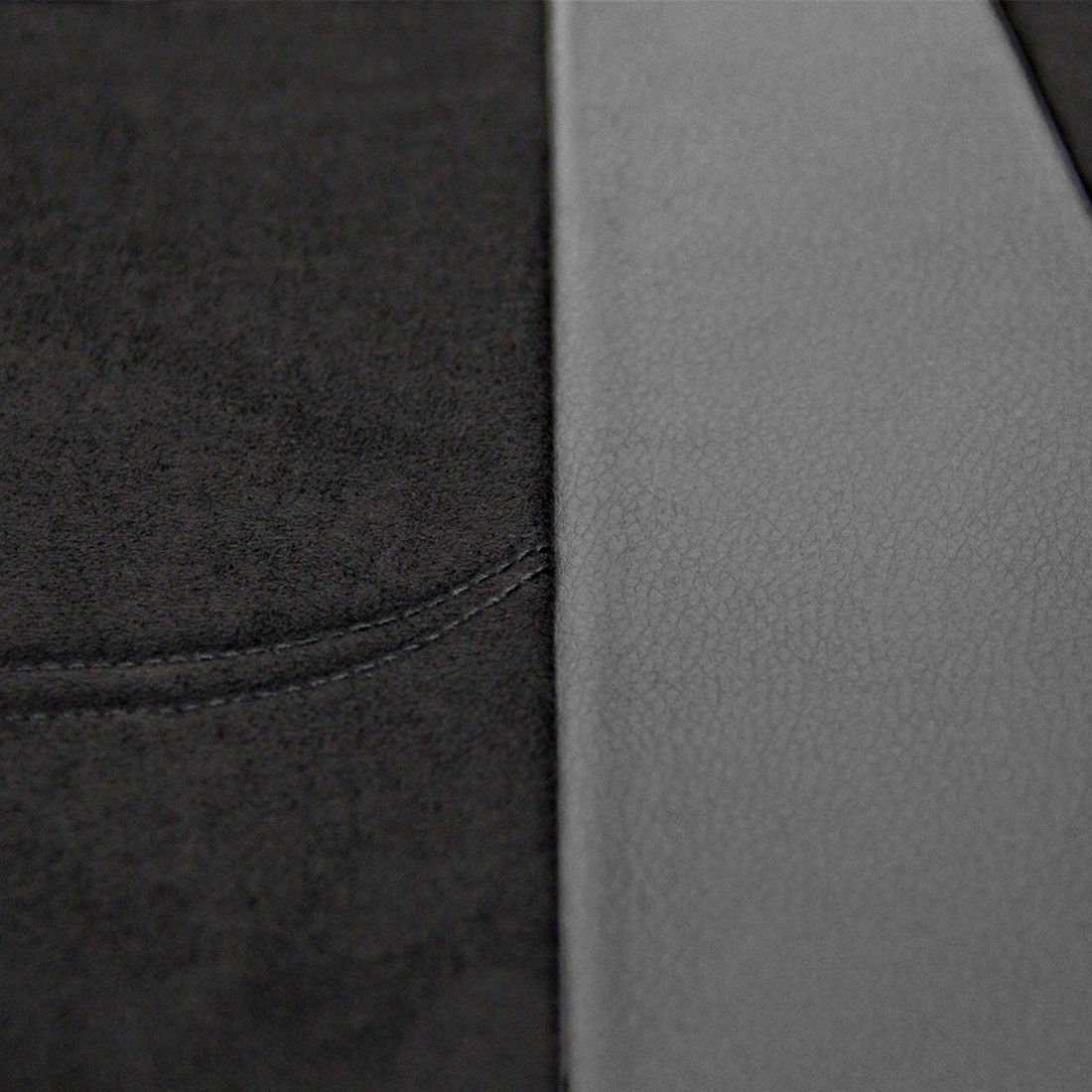 R.M.Williams Suede Velour Seat Covers Black Adjustable Headrests Size 30 Front Pair Airbag Compatible, , scanz_hi-res