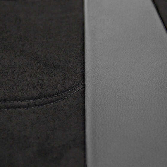 R.M.Williams Suede Velour Seat Covers Black Adjustable Headrests Size 30 Front Pair Airbag Compatible, , scanz_hi-res