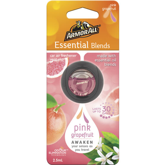 Armor All Vent Air Freshener Essential Blends Pink Grapefruit 2.5mL, , scanz_hi-res