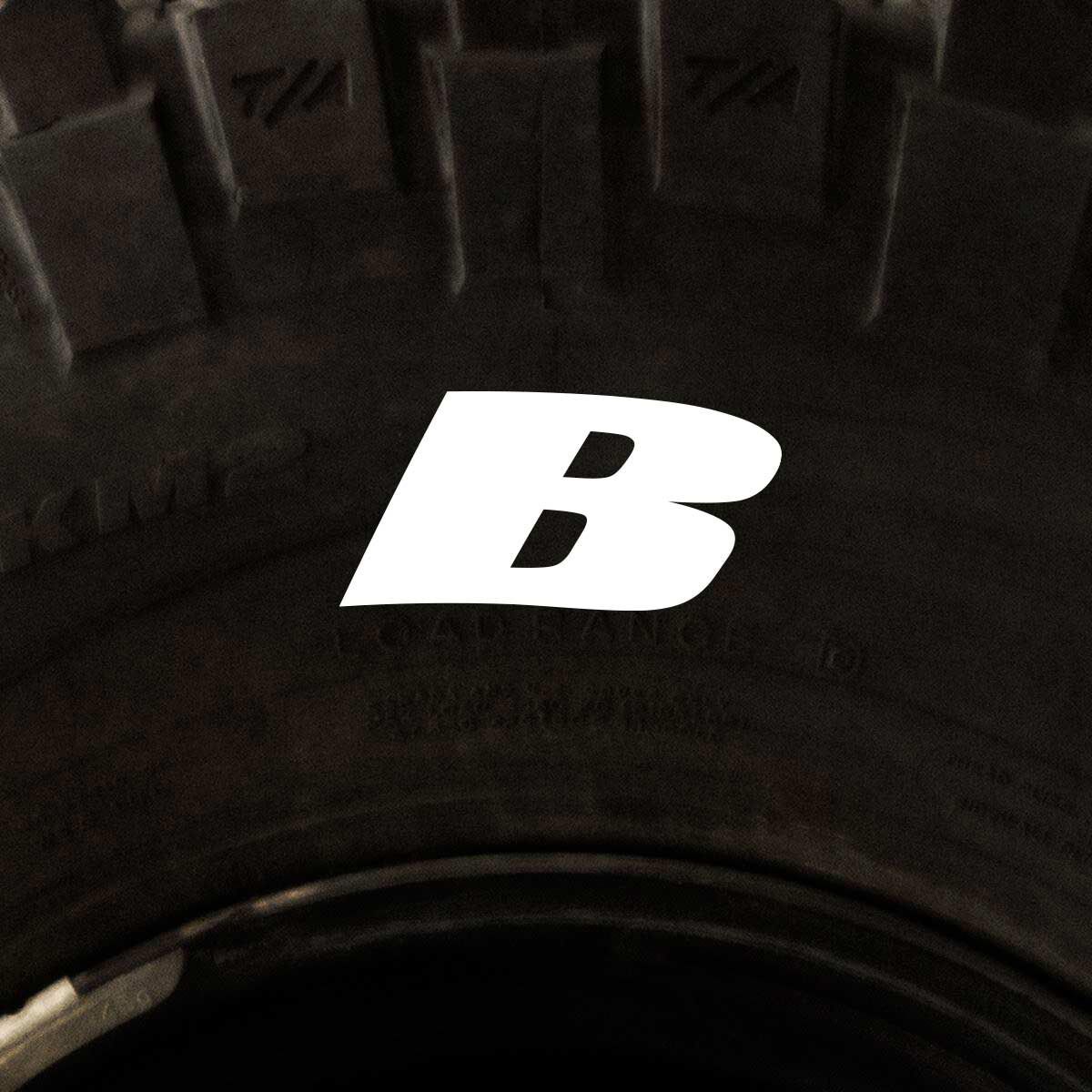 Tire Stickers - Letter B, , scanz_hi-res