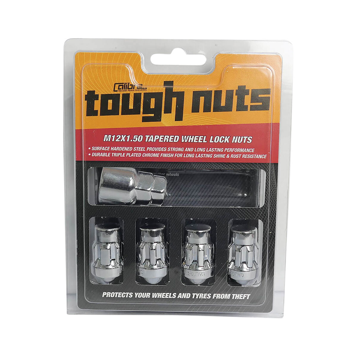 Calibre Lock Nuts SLN12150, Tapered, M12x1.50, , scanz_hi-res