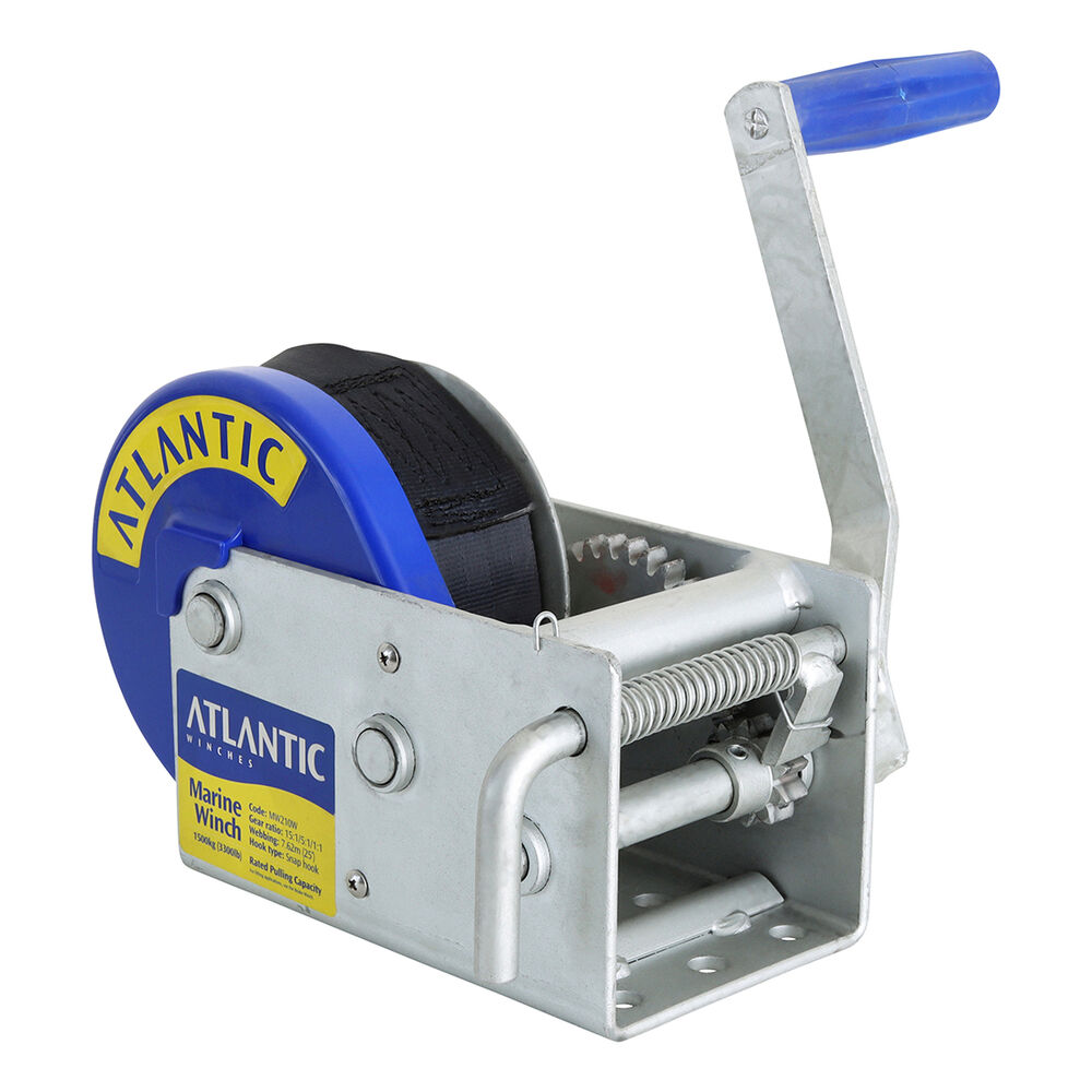 Atlantic Marine b Winch 1500kg 7.62m Supercheap Auto New Zealand
