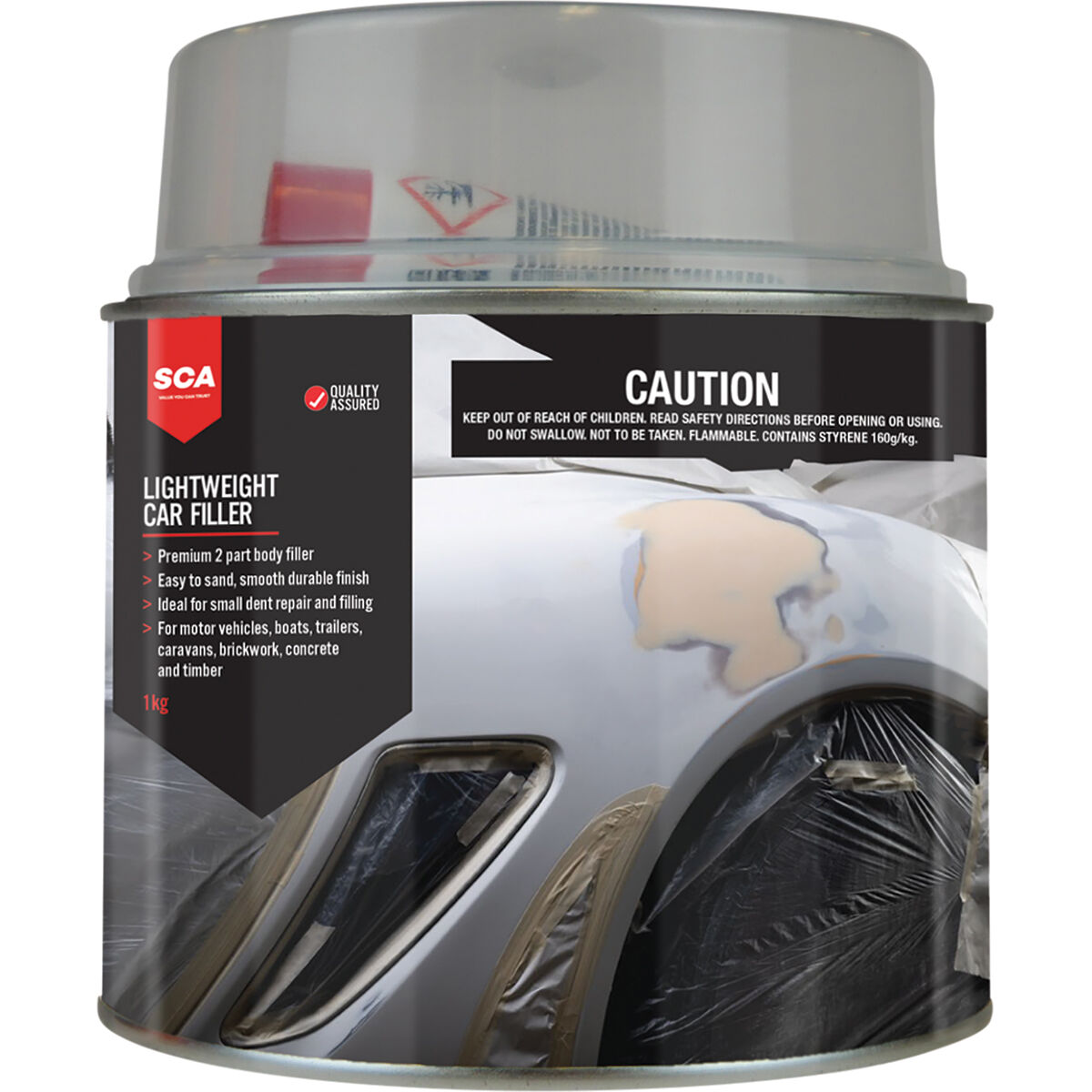 SCA Lightweight Body Filler 1kg Supercheap Auto New Zealand