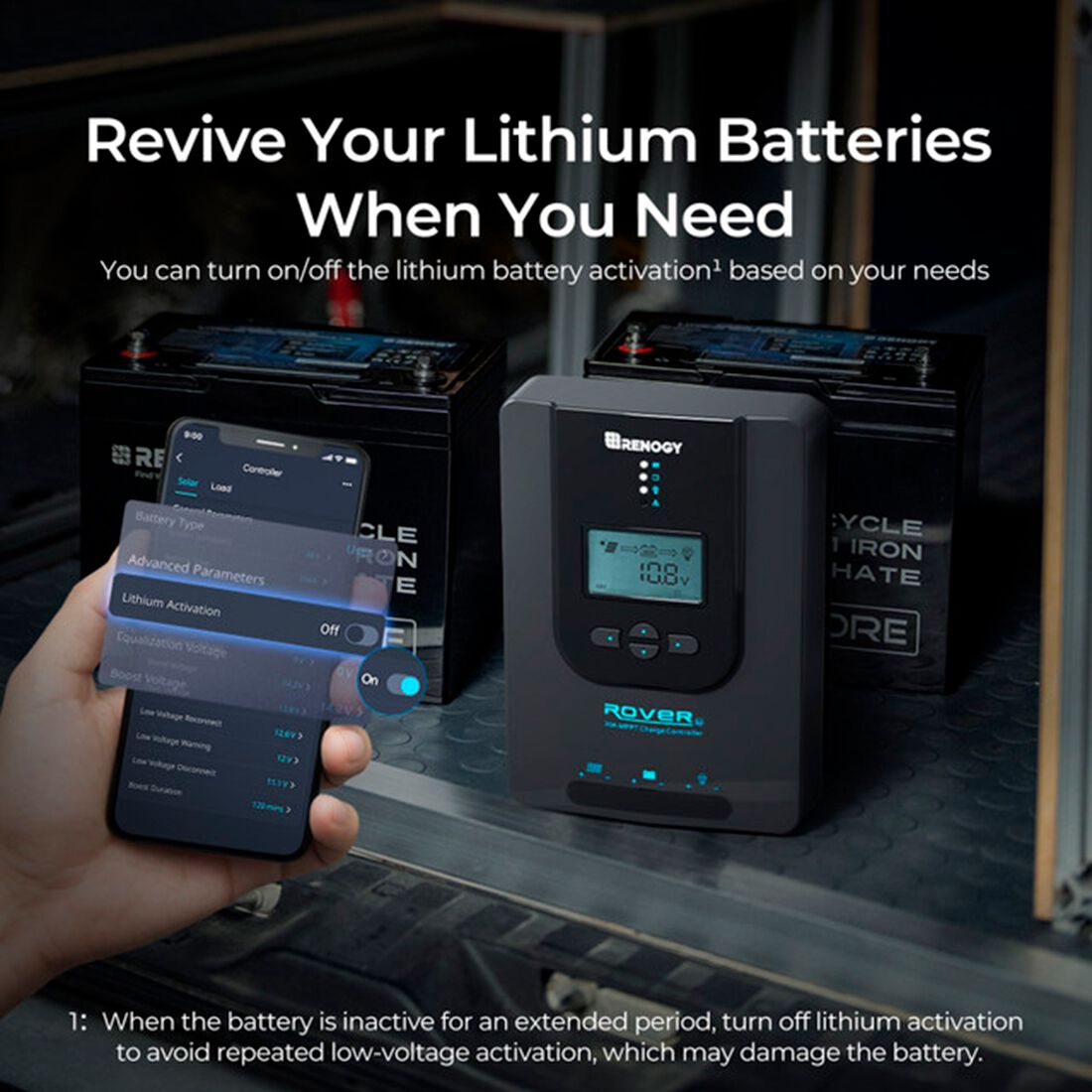Renogy Rover Li 20A MPPT Solar Charge Controller, , scanz_hi-res