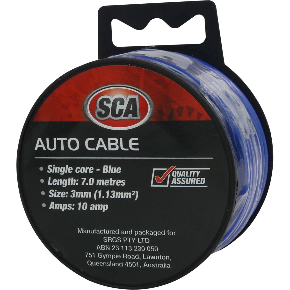 SCA Automotive Cable - Single Core, 10 Amp 3mm x 7m, Blue, , scanz_hi-res