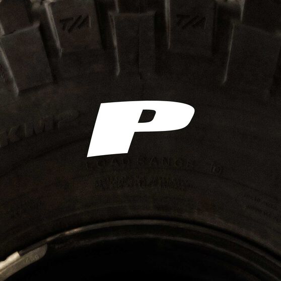 Tire Stickers - Letter P, , scanz_hi-res