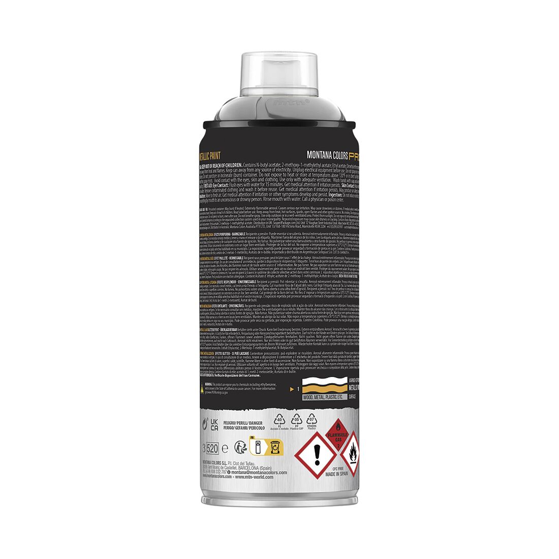 MTN Pro Metallic Aluminium Spray Paint 400mL, , scanz_hi-res