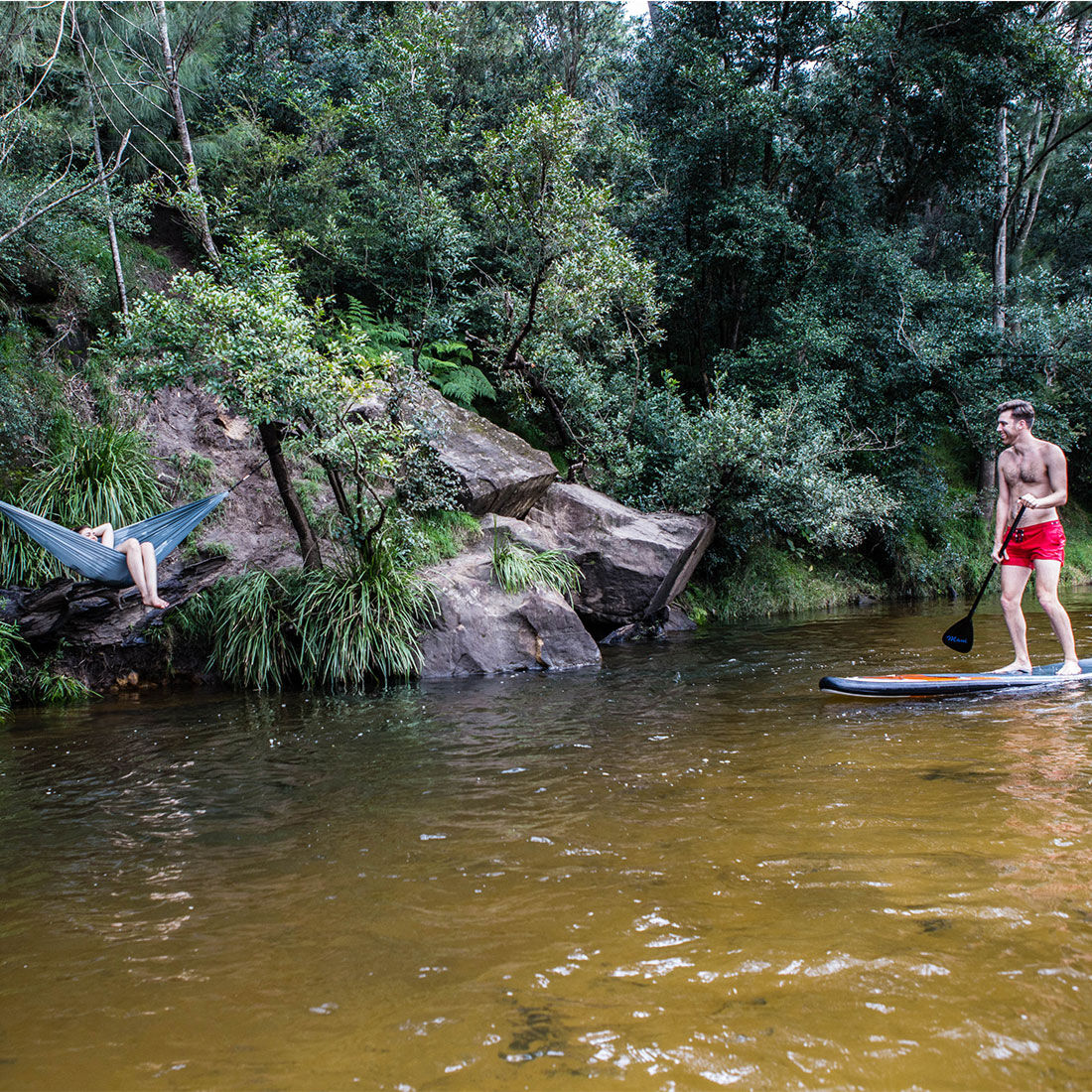 Coleman Lightweight Sling Grey Hammock, , scanz_hi-res