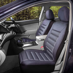 SCA Memory Foam Seat Cover - Black Adjustable Headrests Front Pair Size 30, , scanz_hi-res
