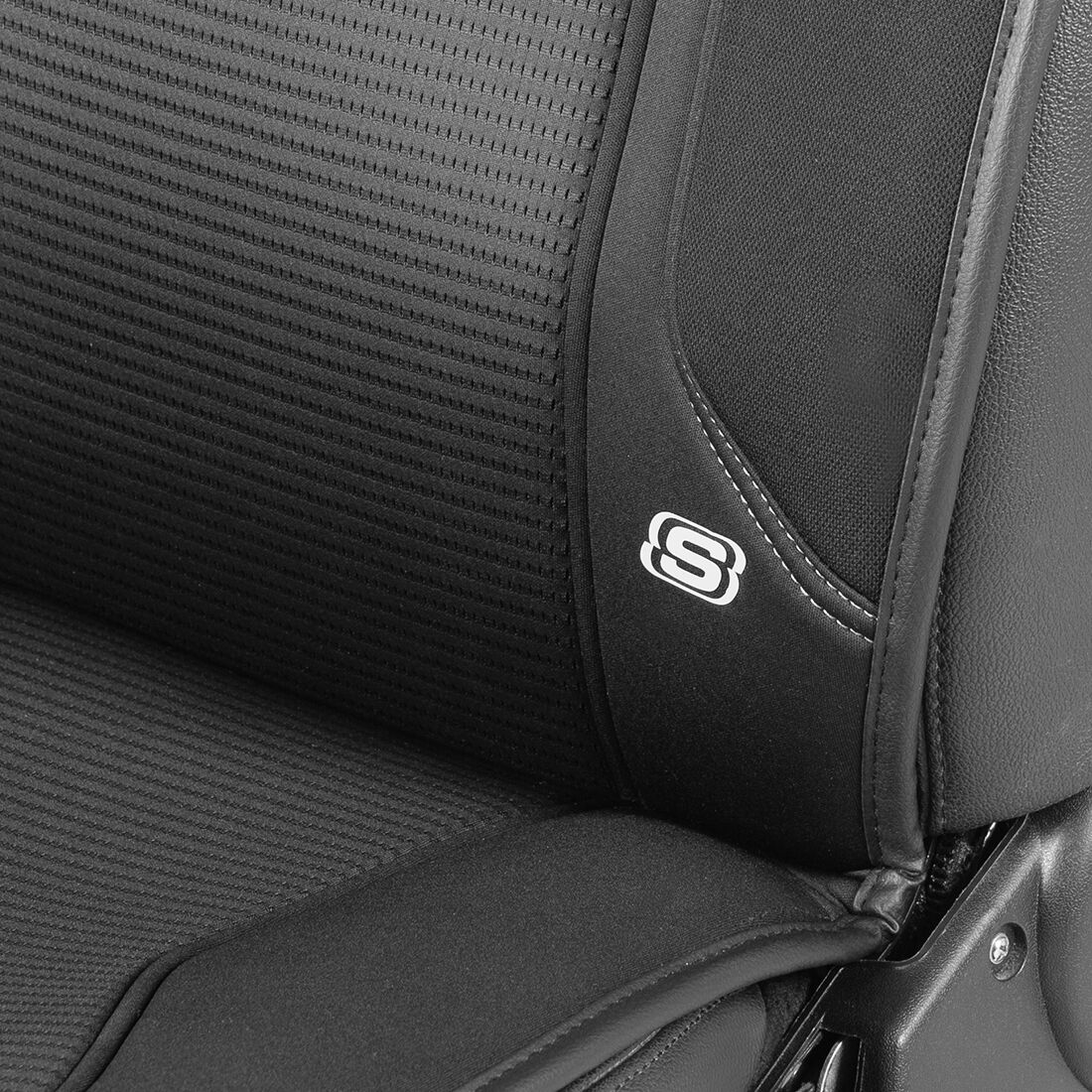 Skechers Memory Foam Black/Grey Seat Cushion, , scanz_hi-res