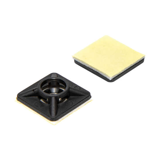 SCA Cable Tie Mounts - Small, Black, 25 Pack, , scanz_hi-res