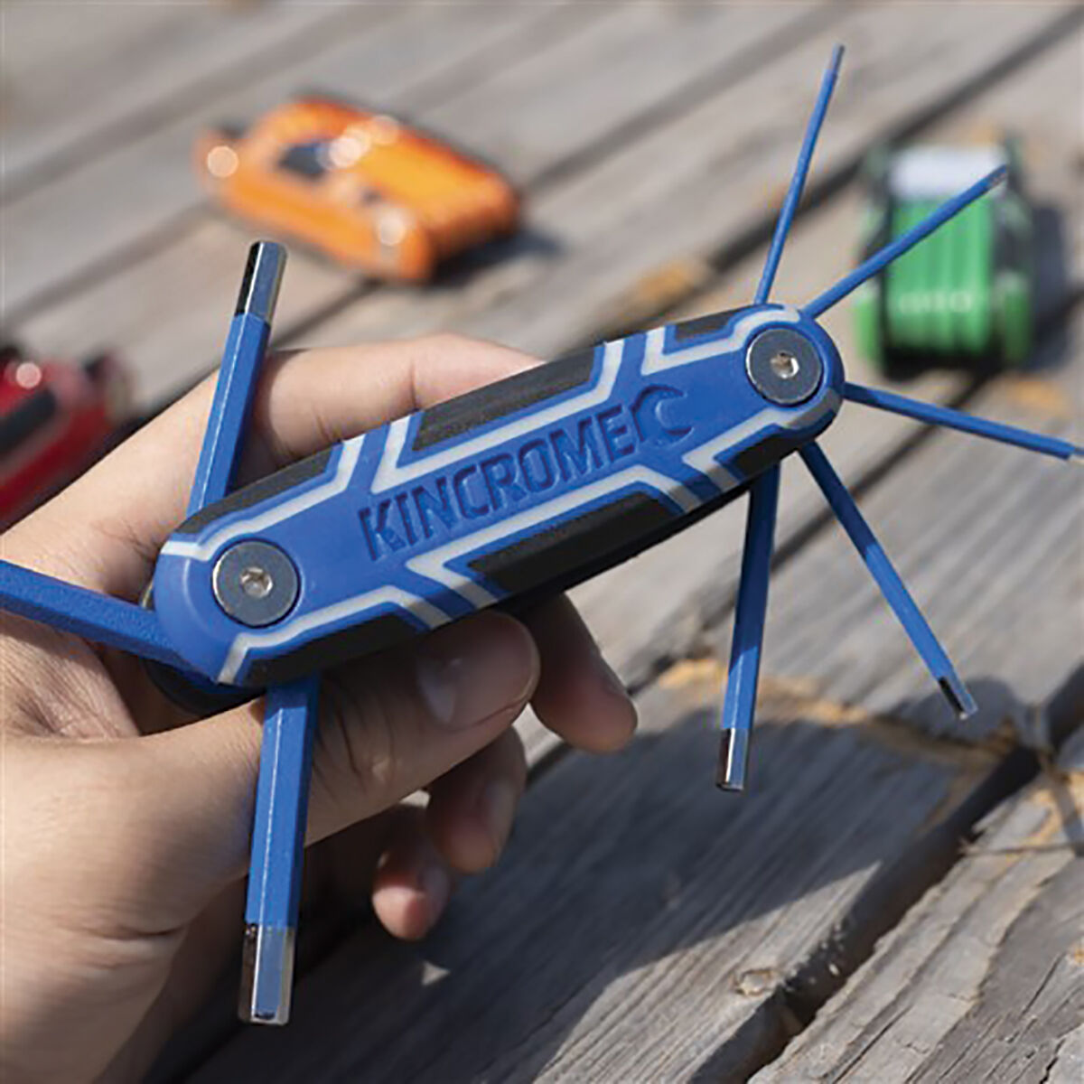 Kincrome Folding Hex Key Set 8 Piece Metric, , scanz_hi-res