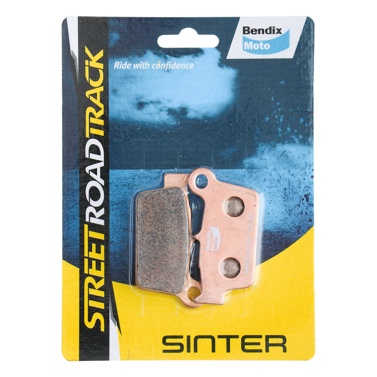 Bendix Street Road Track Motorcycle Disc Brake Pads - MDB0367-SRT, , scanz_hi-res
