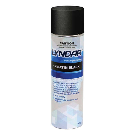Lyndar 1K Acrylic Satin Black 400g, , scanz_hi-res