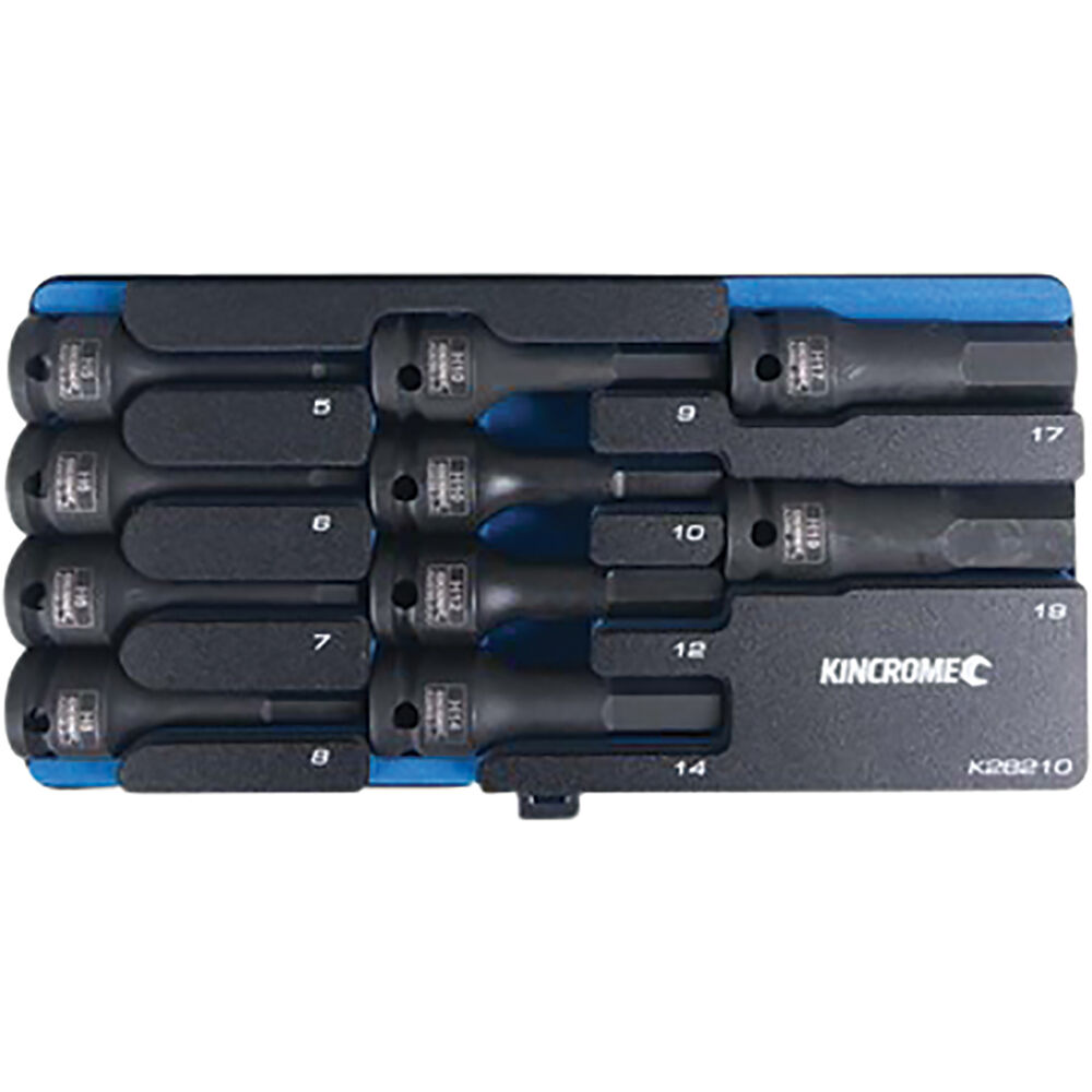 Kincrome Hex Impact Socket Set 1/2" Drive Metric 10 Piece Supercheap